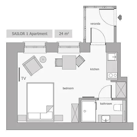 Sanhaus Apartments - Apartamenty Sailor Zoppot Zimmer foto